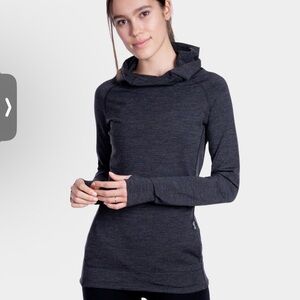 Woolly Women's 100% Merino Wool Pro-Knit Pullover Grey